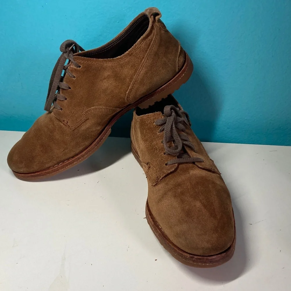 Timberland Boot Company Mens Size 9 Brown Suede Lace Up Oxfords
